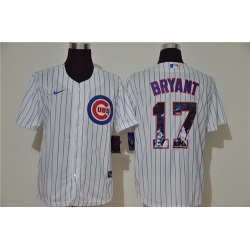 Cubs 17 Kris Bryant White Nike Cool Base Player Jersey