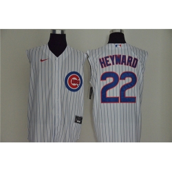 Cubs 22 Jason Heyward White Nike Cool Base Sleeveless Jersey