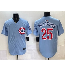 Men Chicago Cubs 25 Moises Ballesteros Blue 2026 2nd Alternate Limited Stitched Baseball Jersey Men Chicago Cubs 25 Moises Ballesteros Blue 2026 2nd Alternate Limited Stitched Baseball Jersey