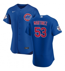 Men Chicago Cubs 53 Jose Martinez Men Nike Royal Alternate 2020 Flex Base Player Jersey