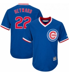 Youth Majestic Chicago Cubs 22 Jason Heyward Replica Royal Blue Cooperstown Cool Base MLB Jersey