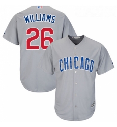 Youth Majestic Chicago Cubs 26 Billy Williams Replica Grey Road Cool Base MLB Jersey