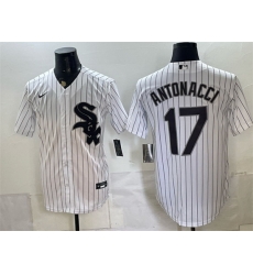 Men Chicago White Sox  17 Sam Antonacci White Home Stitched Baseball Jersey