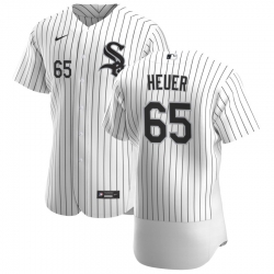 Men Chicago White Sox 65 Codi Heuer Men Nike White Home 2020 Flex Base Player MLB Jersey