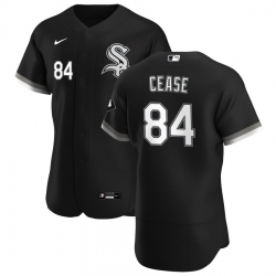 Men Chicago White Sox 84 Dylan Cease Men Nike Black Alternate 2020 Flex Base Player MLB Jersey