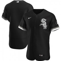 Men Chicago White Sox Men Nike Black Alternate 2020 Flex Base Official Team MLB Jersey