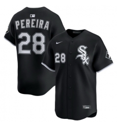 Men Chicago White Sox Nike Black Alternate Limited Jersey PEREIRA 28 Men Chicago White Sox Nike Black Alternate Limited Jersey PEREIRA 28