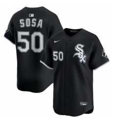 Men Chicago White Sox Nike Black Alternate Limited Jersey Sosa Lenyn 50 Men Chicago White Sox Nike Black Alternate Limited Jersey Sosa Lenyn 50