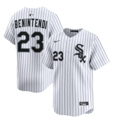 Men Chicago White Sox Nike Home Limited Jersey White Benintendi Andrew 23 Men Chicago White Sox Nike Home Limited Jersey White Benintendi Andrew 23
