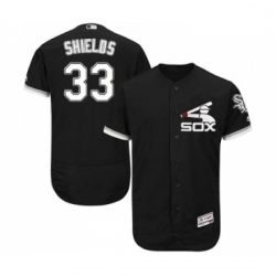 Mens Majestic Chicago White Sox 33 James Shields Black Flexbase Authentic Collection MLB Jerseys