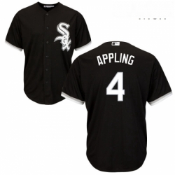 Mens Majestic Chicago White Sox 4 Luke Appling Replica Black Alternate Home Cool Base MLB Jersey