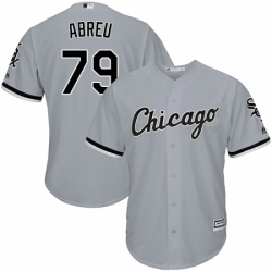 Mens Majestic Chicago White Sox 79 Jose Abreu Grey Road Flex Base Authentic Collection MLB Jersey