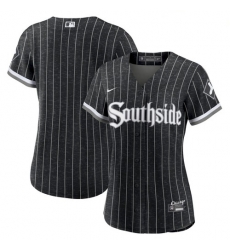 Women Chicago White Sox Blank 2021 City Connect Black Southside Jersey