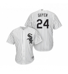 Youth Chicago White Sox 24 Brandon Guyer Replica White Home Cool Base Baseball Jersey 