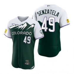 Men Nike Nike Colorado Rockies #49 Antonio Senzatela City Connect Stitched Flex Base Baseball Jersey