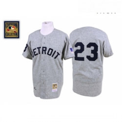 Mens Mitchell and Ness 1969 Detroit Tigers 23 Willie Horton Replica Grey Throwback MLB Jersey