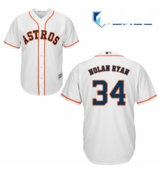 Womens Majestic Houston Astros 34 Nolan Ryan Authentic White Home Cool Base MLB Jersey