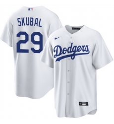 Men Los Angeles Dodgers 29 Tarik Skubal White Cool Base Stitched Baseball Jersey Men Los Angeles Dodgers 29 Tarik Skubal White Cool Base Stitched Baseball Jersey