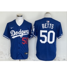 Men Los Angeles Dodgers 50 Mookie Betts Blue 2024 Limited Stitched Baseball Jersey