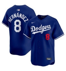 Men Los Angeles Dodgers 8 Enrique Hernandez Royal Limited Stitched Baseball Jersey