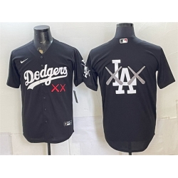 Men Los Angeles Dodgers Black Vapor Premier Limited Stitched Baseball Jersey