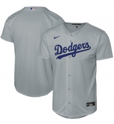 Men Los Angeles Dodgers Blank Gray Stitched MLB Jersey