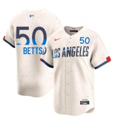 Men Los Angeles Dodgers Mookie Betts #50 Ice Cream Flex Base 2024 Home Stitched Jersey