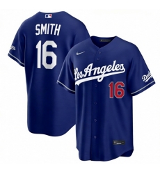 Men Los Angeles Dodgers Will Smith 16 Blue 2026 Gold Collection Stadium Stitched Baseball Jersey Men Los Angeles Dodgers Will Smith 16 Blue 2026 Gold Collection Stadium Stitched Baseball Jersey