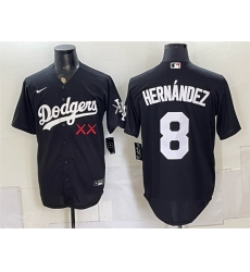 Men Los Angeles Dodgers x KAWS 8 Enrique Hernandez Black Vapor Premier Limited Stitched Baseball Jersey Men Los Angeles Dodgers x KAWS 8 Enrique Hernandez Black Vapor Premier Limited Stitched Baseball Jersey