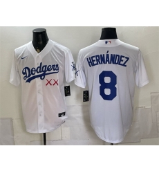 Men Los Angeles Dodgers x KAWS 8 Enrique Hernandez White Vapor Premier Limited Stitched Baseball Jersey Men Los Angeles Dodgers x KAWS 8 Enrique Hernandez White Vapor Premier Limited Stitched Baseball Jersey