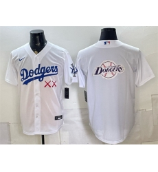 Men Los Angeles Dodgers x KAWS Team Big Logo White Vapor Premier Limited Stitched Baseball Jersey Men Los Angeles Dodgers x KAWS Team Big Logo White Vapor Premier Limited Stitched Baseball Jersey