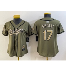 Women Los Angeles Dodgers 17 Shohei Ohtani Olive 2026 Military Appreciation Game Day Women Los Angeles Dodgers 17 Shohei Ohtani Olive 2026 Military Appreciation Game Day