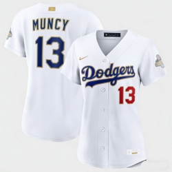Women Los Angeles Dodgers Max Muncy Nike White 2026 Gold Collection Stadium Jersey