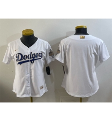 Youth Los Angeles Dodgers Blank White 2026 Gold Collection Stadium Stitched Baseball Jersey