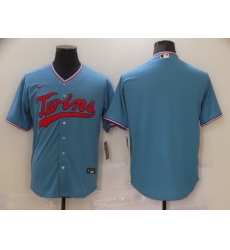 Men Nike Minnesota Twins Light Blue Alternate Authentic Team Blank MLB Jersey