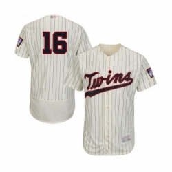 Mens Minnesota Twins 16 Jonathan Schoop Cream Alternate Flex Base Authentic Collection Baseball Jersey