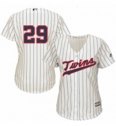 Womens Majestic Minnesota Twins 29 Rod Carew Authentic Cream Alternate Cool Base MLB Jersey