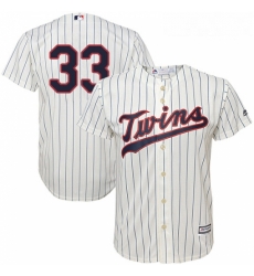 Youth Majestic Minnesota Twins 33 Justin Morneau Replica Cream Alternate Cool Base MLB Jersey