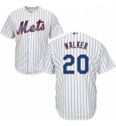 Youth Majestic New York Mets 20 Neil Walker Authentic White Home Cool Base MLB Jersey