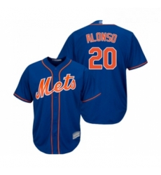 Youth New York Mets 20 Pete Alonso Authentic Royal Blue Alternate Home Cool Base Baseball Jersey 