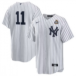 Men New York Yankees 11 Anthony Volpe White 2024 World Series Cool Base Stitched Baseball Jersey