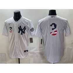 Men New York Yankees  3 Babe Ruth White 2026 USA 250 Fourth of July Home Stadium Stitched Baseball Jersey