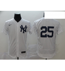 Yankees 25 Gleyber Torres White 2020 Nike Flexbase Jersey