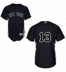 Youth Majestic New York Yankees 13 Alex Rodriguez Authentic Black MLB Jersey