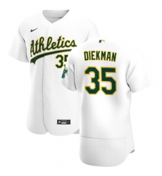 Oakland Athletics 35 Jake Diekman Men Nike White Home 2020 Authentic Player MLB Jersey