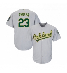 Youth Oakland Athletics 23 Jurickson Profar Authentic Grey Road Cool Base Baseball Jersey 