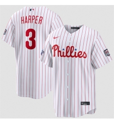 Men Philadelphia Phillies 3 Bryce Harper White 2026 All Star Game USA 250 Patch Stitched Baseball Jersey Men Philadelphia Phillies 3 Bryce Harper White 2026 All Star Game USA 250 Patch Stitched Baseball Jersey