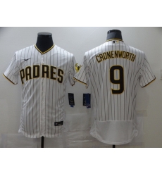 Men Nike San Diego Padres 9 CRONENWORTH white Stitichen Authentic Alternate Player Jersey