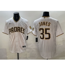 Men San Diego Padres 35 Randy Jones White Cool Base Stitched Baseball Jersey Men San Diego Padres 35 Randy Jones White Cool Base Stitched Baseball Jersey