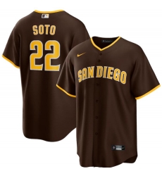 Men's San Diego Padres Juan Soto Nike Brown Road Cool Base Player Jersey